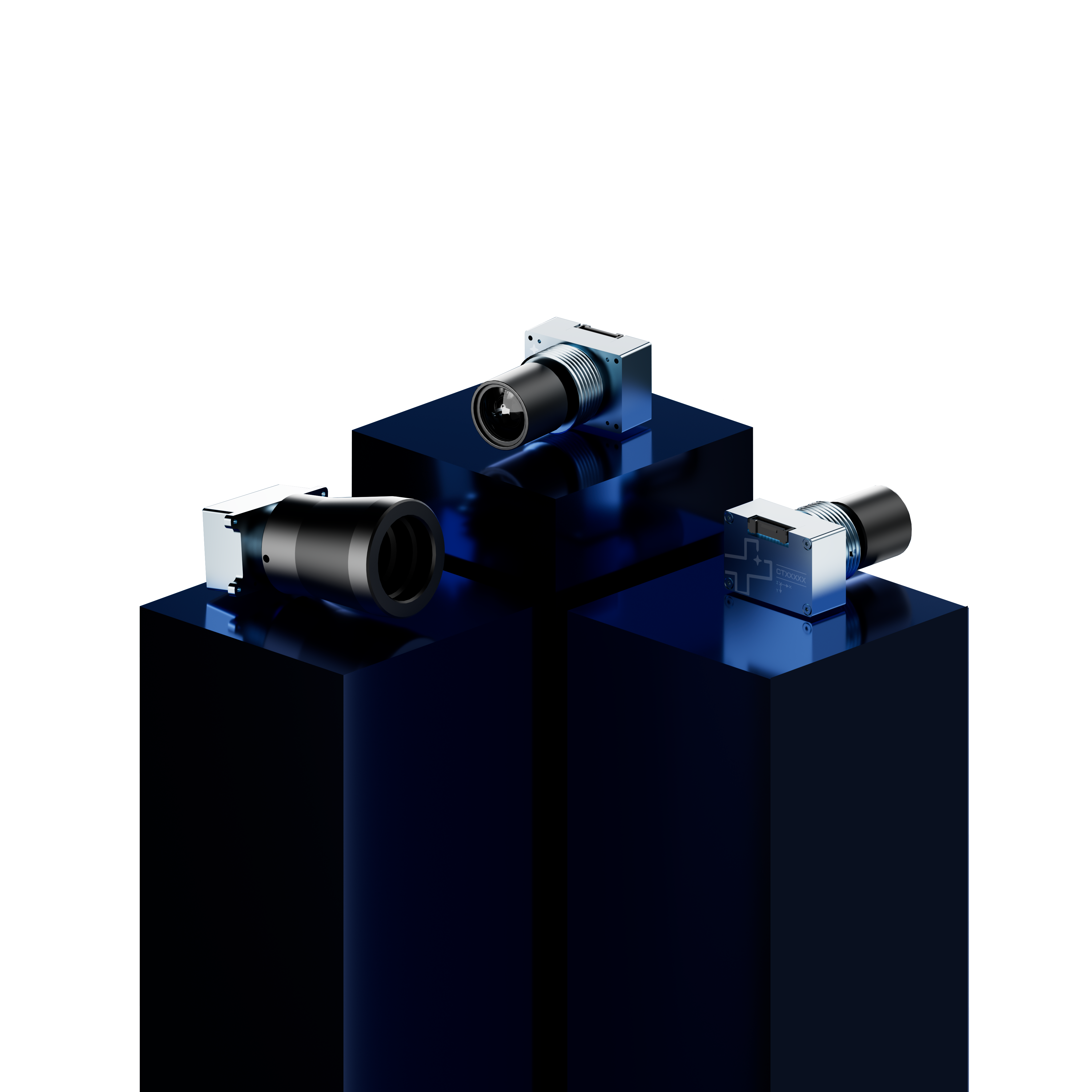 Plint with render of Star Trackers