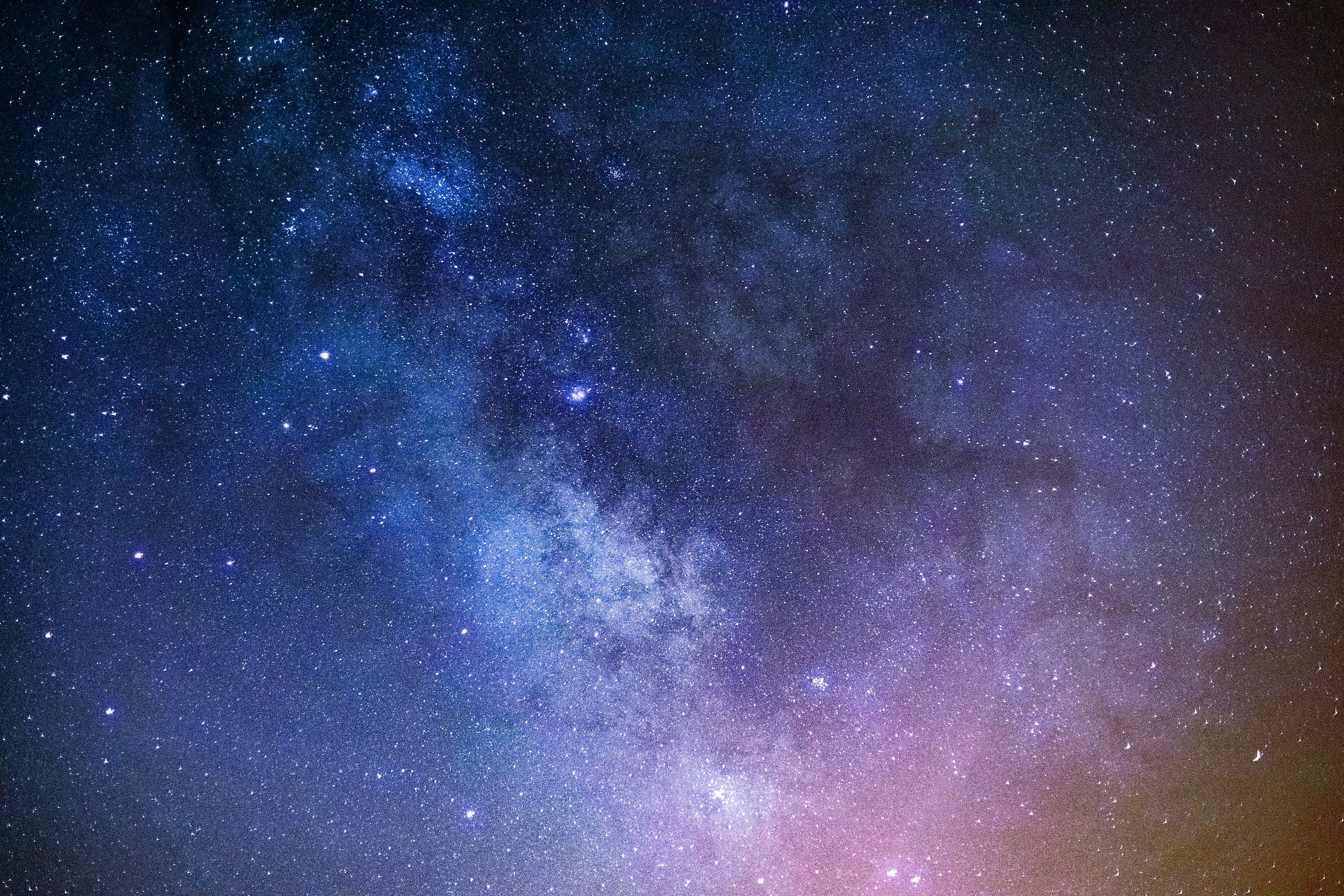 Our galaxy with a colourful nebula