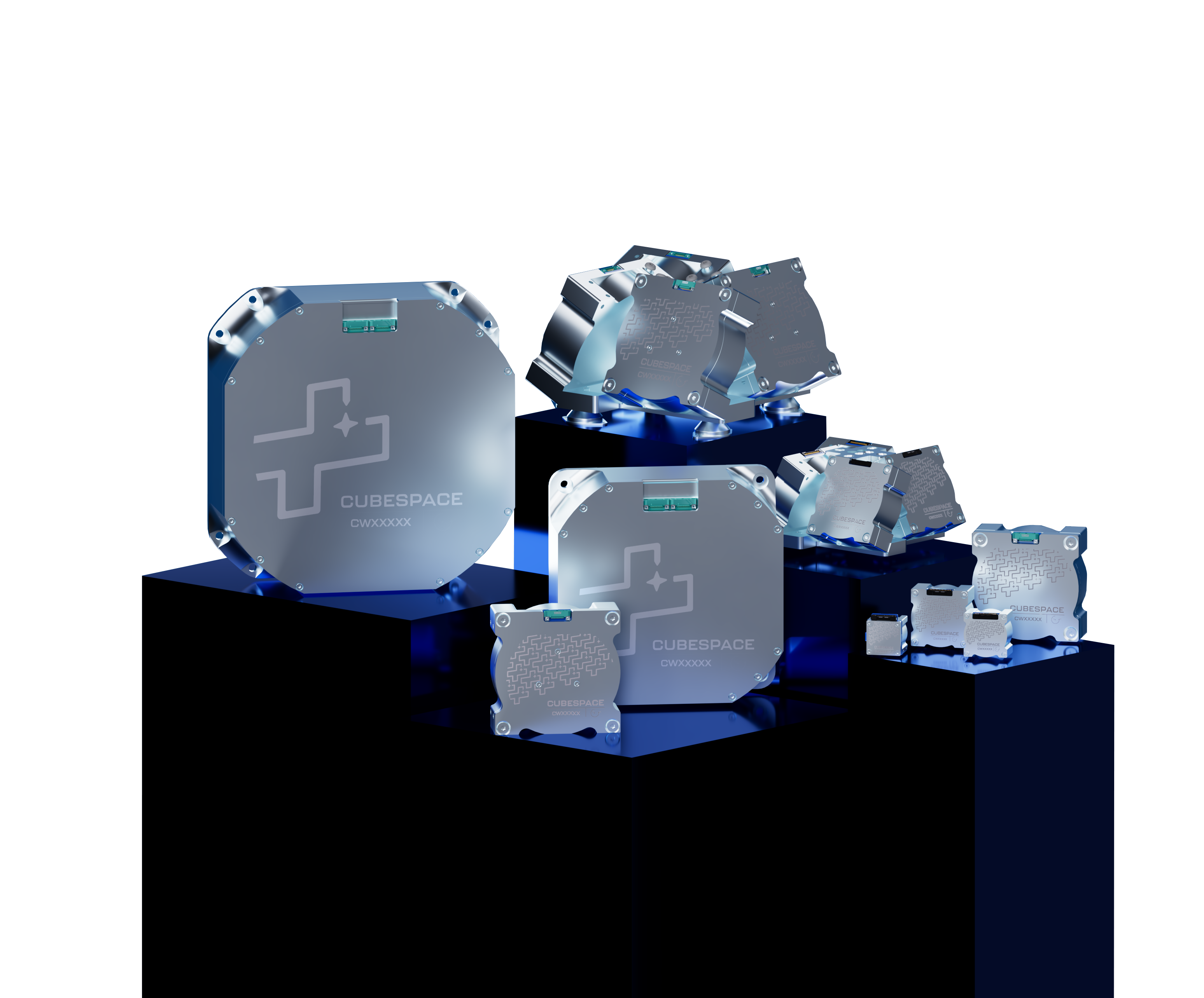 Plint with render of Reaction Wheel